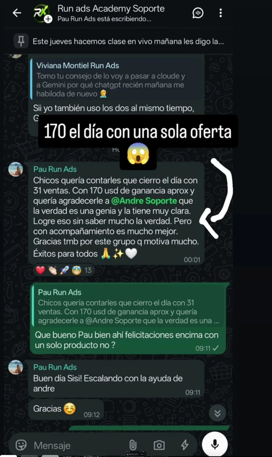 Testimonio de 31 ventas