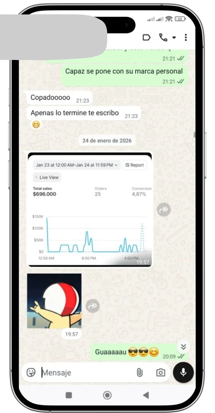 Testimonio 25 pedidos